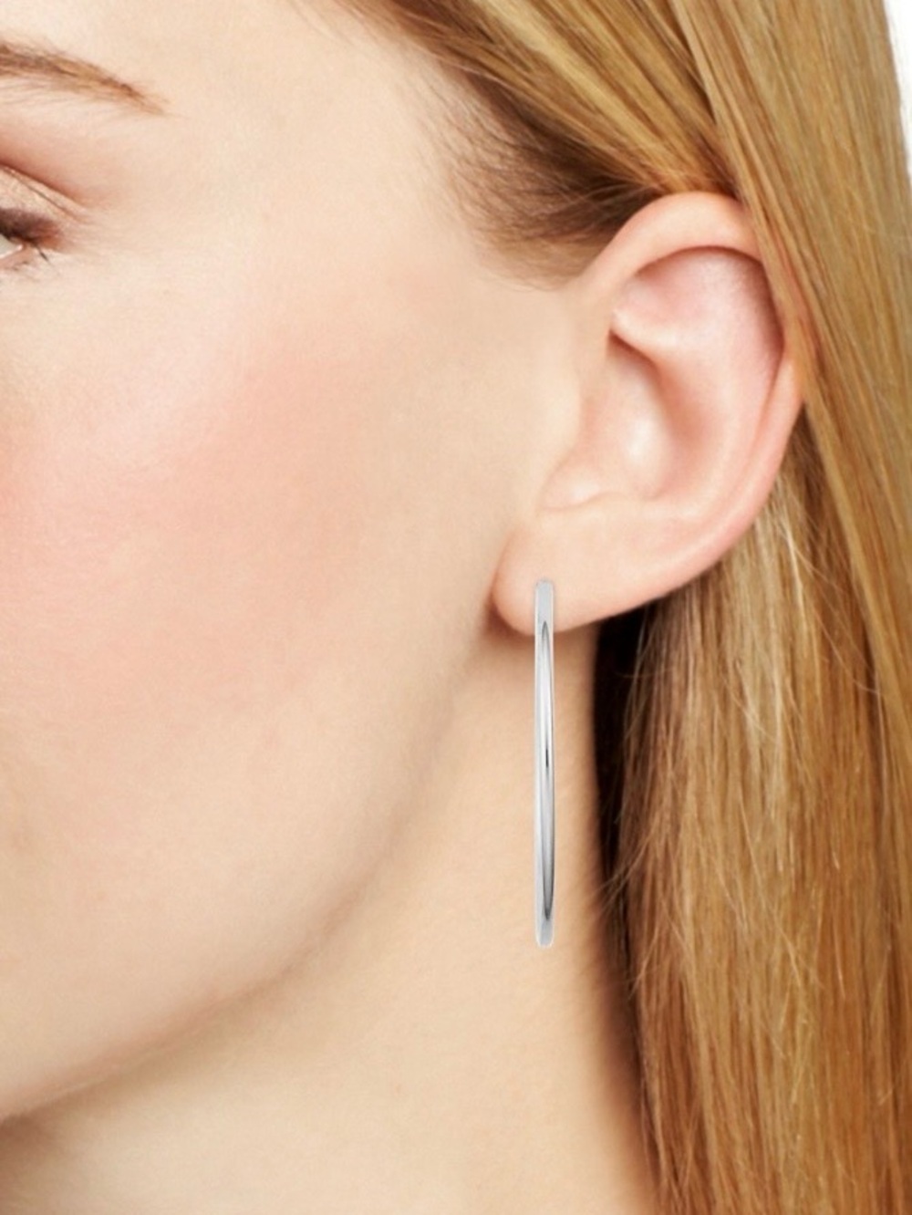 New & Elegant 925 Sterling Silver Hoop Earrings Multiple Sizes Available